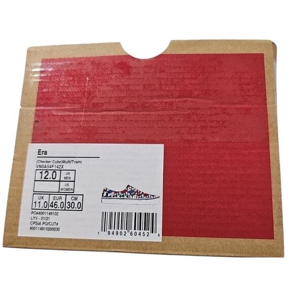 Vans ~Men\'s 12~ Era Checker Cube Multi Color Shoes Sneakers VN0A54F142X NEW. main image 5